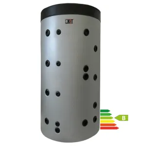 KHT PS-02-1000-GP-PS - STOJĄCY ZBIORNIK BUFOROWY Z 2 WĘŻOWNICAMI 2,4/3,2 M2 W ZDEJMOWALNEJ IZOLACJI 1000 L