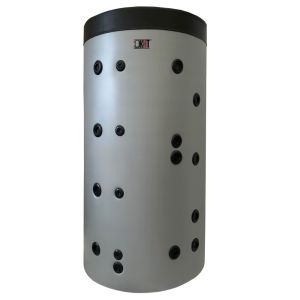 KHT PS-02-3000-GP-PUM - STOJĄCY ZBIORNIK BUFOROWY Z 2 WĘŻOWNICAMI 3,2/4,7 M2 W ZDEJMOWALNEJ IZOLACJI 3000 L
