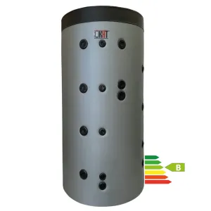 KHT PSI-10-400-GP-PS - STOJĄCY ZBIORNIK BUFOROWY Z GÓRNĄ, NIERDZEWNĄ WĘŻOWNICĄ 2,0 M2 W ZDEJMOWALNEJ IZOLACJI 400 L