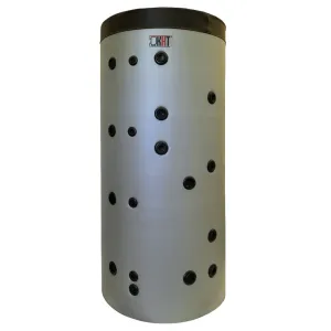 KHT PSI-11-1500-GP-PS - STOJĄCY ZBIORNIK BUFOROWY Z NIERDZEWNĄ WĘŻOWNICĄ 2,0 M2 I WĘŻOWNICĄ ZE STALI WĘGLOWEJ 4,7 M2 W ZDEJMOWALNEJ IZOLACJI 1500 L