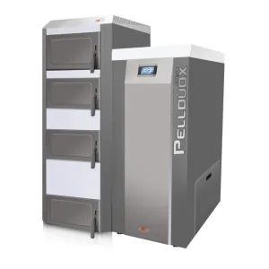 KOŁTON KOCIOŁ PELLETOWY PELLDUOX 18 KW - ZASOBNIK PO PRAWEJ STRONIE