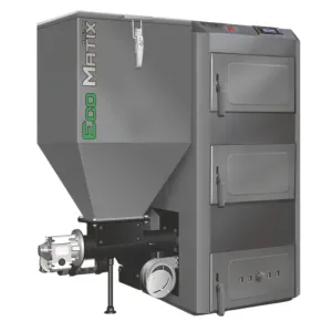 KOŁTON KOCIOŁ NA WĘGIEL GROSZEK ECOMATIX Z PODAJNIKIEM PO LEWEJ STRONIE 50 KW