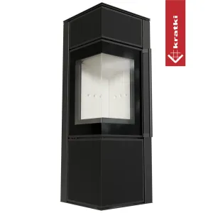KRATKI PRO PIEC STALOWY KOZA TORA/S 8 KW FI 150 SPIEK NERO ASSOLUTO