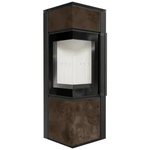 KRATKI PRO PIEC STALOWY KOZA TORA/S 8 KW FI 150 SPIEK OXIDE MORO Z DOMYKANIEM