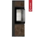 KRATKI PRO PIEC STALOWY KOZA TORA/S 8 KW FI 150 SPIEK OXIDE MORO Z DOMYKANIEM