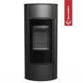 KRATKI PRO PIEC STALOWY Z PŁASZCZEM WODNYM ERIK AQUA Z CZARNYM WYŁOŻENIEM FI 150 10 KW