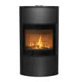 KRATKI PRO PIEC STALOWY Z PŁASZCZEM WODNYM BJORN AQUA Z CZARNYM WYŁOŻENIEM I DOMYKANIEM 10 KW FI 150