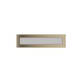 KRATKI KRATKA KOMINKOWA PROSTOKĄTNA ZŁOTO GALWANICZNE 110X420 MM