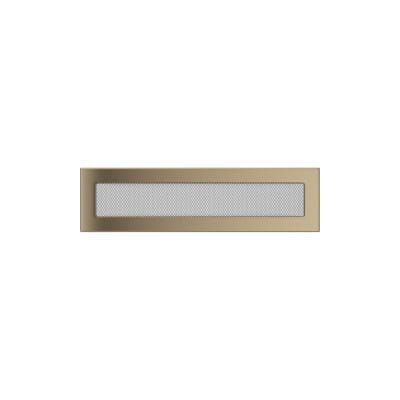KRATKI KRATKA KOMINKOWA PROSTOKĄTNA ZŁOTO GALWANICZNE 110X420 MM