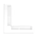 KRATKI KRATKA KOMINKOWA LUFT SF NAROŻNA PRAWA BIAŁA 400X600X60 MM 