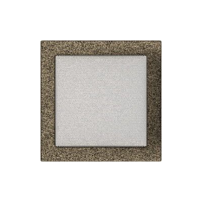 KRATKI KRATKA KOMINKOWA PROSTOKĄTNA CZARNO-ZŁOTA 220X220 MM