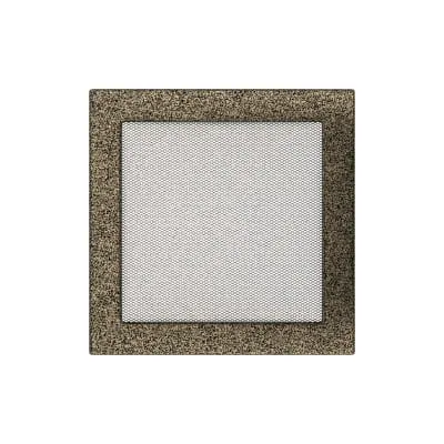 KRATKI KRATKA KOMINKOWA PROSTOKĄTNA CZARNO-ZŁOTA 220X220 MM