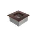 KRATKI KRATKA KOMINKOWA PROSTOKĄTNA MIEDZIANA 110X110 MM
