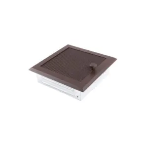 KRATKA KOMINKOWA Z ŻALUZJĄ BRĄZ BROKATOWY 16x16CM PARKANEX