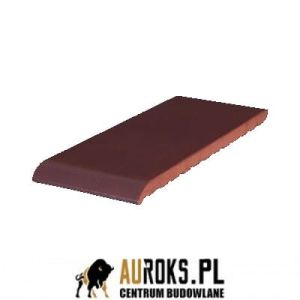 KSZTAŁTKA PARAPETOWA KLINKIEROWA KOLOR KARMAZYNOWA WYSPA 350x120x15 MM KLINKIER PRZYSUCHA