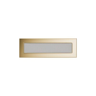 KRATKI KRATKA KOMINKOWA PROSTOKĄTNA POZŁACANA 110X320 MM