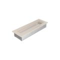 KRATKI KRATKA KOMINKOWA PROSTOKĄTNA KREMOWA 110X320 MM