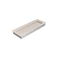 KRATKI KRATKA KOMINKOWA PROSTOKĄTNA KREMOWA 170X490 MM