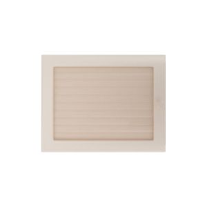KRATKI KRATKA KOMINKOWA PROSTOKĄTNA KREMOWA Z ŻALUZJĄ 220X300 MM