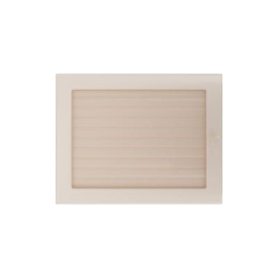 KRATKI KRATKA KOMINKOWA PROSTOKĄTNA KREMOWA Z ŻALUZJĄ 220X300 MM