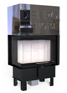 DEFRO HOME WKŁAD KOMINKOWY STALOWY INTRA S BOCZNY LEWY ( BL ) GILOTYNA 10kW 