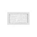 KRATKI KRATKA KOMINKOWA ABC BIAŁA 170X300 MM