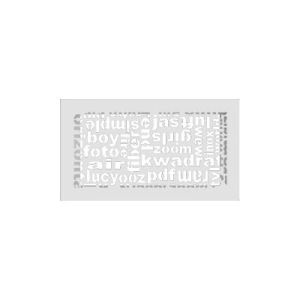 KRATKI KRATKA KOMINKOWA ABC BIAŁA 170X300 MM