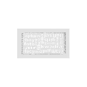 KRATKI KRATKA KOMINKOWA ABC BIAŁA 170X300 MM
