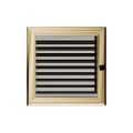 KRATKI KRATKA KOMINKOWA OSKAR ZŁOTA Z ŻALUZJĄ 220X220 MM