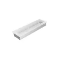 KRATKI KRATKA KOMINKOWA PROSTOKĄTNA BIAŁA 110X420 MM