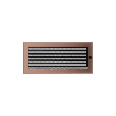 KRATKI KRATKA KOMINKOWA PROSTOKĄTNA MIEDŹ GALWANICZNE Z ŻALUZJĄ 170X370 MM