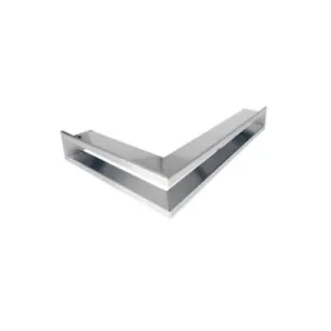 KRATKA KOMINKOWA OTWARTA NAROŻNA LEWA INOX 80x40X6CM 