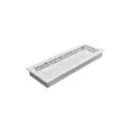 KRATKI KRATKA KOMINKOWA ABC BIAŁA 170X490 MM