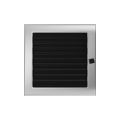 KRATKI KRATKA KOMINKOWA PROSTOKĄTNA NIKLOWANA Z ŻALUZJĄ 220X220 MM