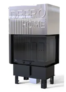 DEFRO HOME WKŁAD KOMINKOWY STALOWY INTRA S BOCZNY PRAWY ( BP ) GILOTYNA  CERAMITON MINI 10kW
