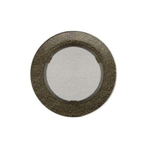 KRATKI KRATKA KOMINKOWA OKRĄGŁA CZARNO-ZŁOTA FI 125