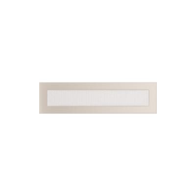 KRATKI KRATKA KOMINKOWA PROSTOKĄTNA KREMOWA 110X420 MM