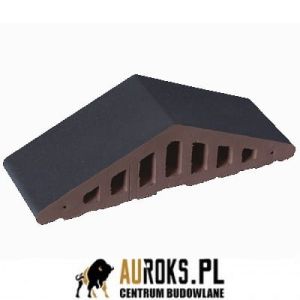 KSZTAŁTKA OGRODZENIOWA KLINKIEROWA KOLOR NOC POLARNA KO 310/250x100x78 MM OSTRA KLINKIER PRZYSUCHA