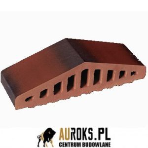 KSZTAŁTKA OGRODZENIOWA KLINKIEROWA KOLOR DZIKIE WINO KO 310/250x100x78 MM ZAOKRĄGLONA KLINKIER PRZYSUCHA