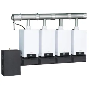 VIESSMANN KASKADA 4X VITODENS 200-W O ŁĄCZNEJ MOCY 396 KW Z RAMĄ MONTAŻOWĄ ŚCIENNĄ B2HAI66