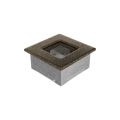 KRATKI KRATKA KOMINKOWA PROSTOKĄTNA CZARNO-ZŁOTA 110X110 MM