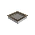 KRATKI KRATKA KOMINKOWA PROSTOKĄTNA CZARNO-ZŁOTA 220X220 MM