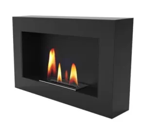 UNIFLAM BIOKOMINEK  70x40CM BOX CZARNY MAT BIO2-70x40-BOX-CZ