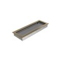KRATKI KRATKA KOMINKOWA PROSTOKĄTNA ZŁOTO GALWANICZNE 170X490 MM