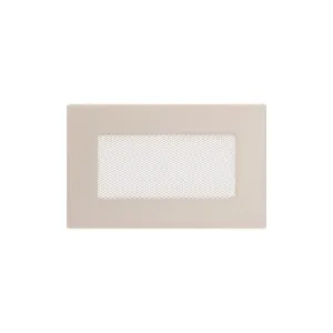 KRATKI KRATKA KOMINKOWA PROSTOKĄTNA KREMOWA 110X170 MM