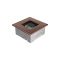 KRATKI KRATKA KOMINKOWA PROSTOKĄTNA MIEDŹ GALWANICZNA 110X110 MM