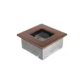 KRATKI KRATKA KOMINKOWA PROSTOKĄTNA MIEDŹ GALWANICZNA 110X110 MM