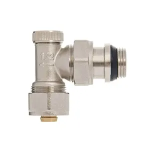 ALTECH ZAWÓR GRZEJNIKOWY ZE ŚRUBUNKIEM DO PEX KĄTOWY POWROTNY 1/2X16 MM