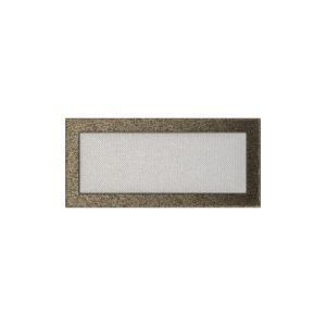 KRATKI KRATKA KOMINKOWA PROSTOKĄTNA CZARNO-ZŁOTA 170X370 MM