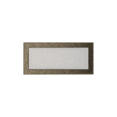 KRATKI KRATKA KOMINKOWA PROSTOKĄTNA CZARNO-ZŁOTA 170X370 MM